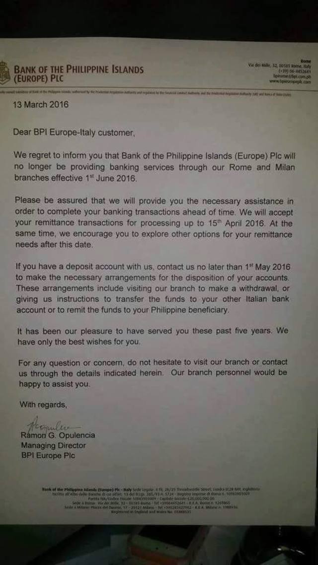 BPI Europe letter, March 13, 2016 