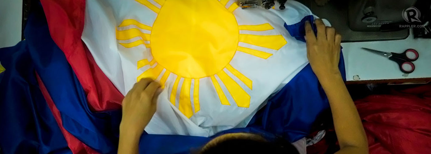 The Philippine flag and displays of patriotism