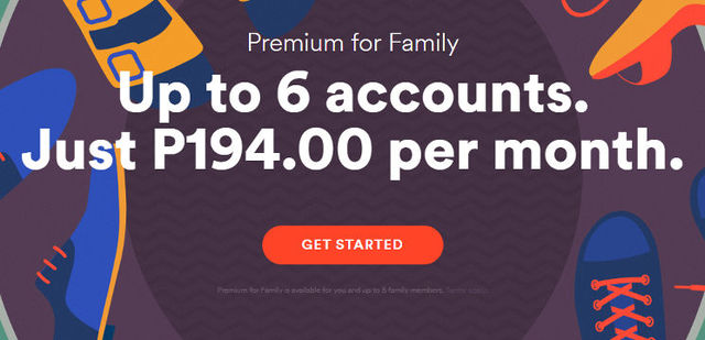 spotify family plan price