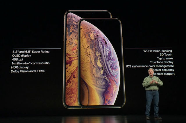 IPHONE X S and X S Max, Screenshot from livestream.
