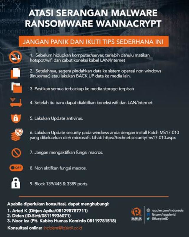 Tips Menkominfo Rudiantara atasi ransomware wannacry