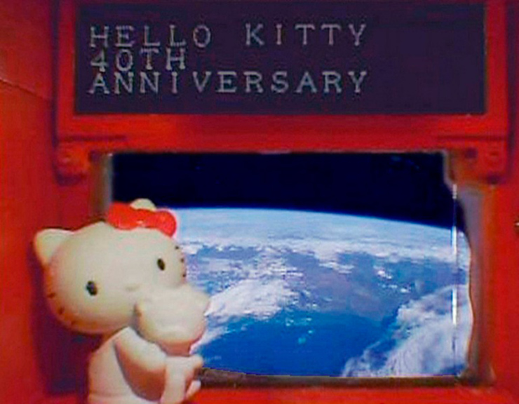 hello kitty space glow in the dark