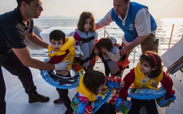 SAVE A LIFE. By the time you finish this sentence, someone will have been displaced by war, conflict and violence. In 2016, 10.3 million were newly displaced, an equivalent of one person every three seconds. Photo credit:UNHCR/A. McConnell 