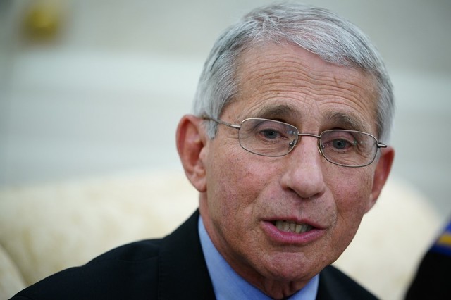 TASK FORCE MEMBER. Dr. Anthony Fauci, director of the National Institute of Allergy and Infectious Diseases, speaks during a meeting in the Oval Office of the White House in Washington, DC on April 29, 2020. Photo by Mandel Ngan / AFP 