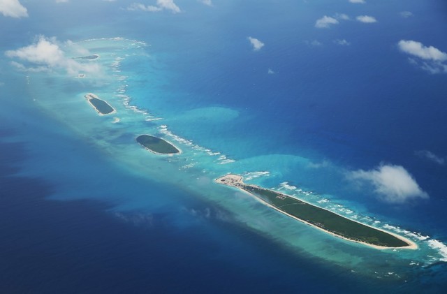 PARACEL ISLANDS. An aerial view of the Qilianyu islands in the Paracel chain, which China considers to be part of Hainan province on August 10, 2018. AFP file photo 