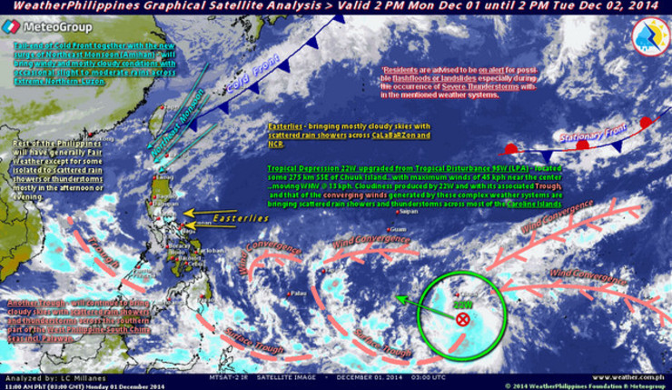 Possible Typhoon May Enter PAR On Dec 4