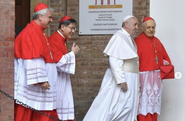 PROMOTED. Cardinal Luis Antonio Tagle is now one of 11 cardinal-bishops serving as the Pope's 'close-in consultors' in the Vatican. Photo from Vatican Media 