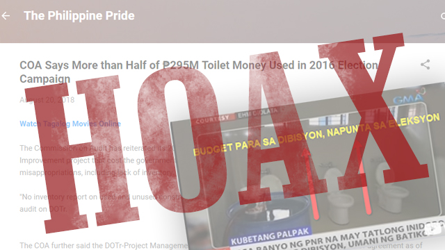 HOAX: COA \'quotes\' on PNR toilet project anomaly HOAX: COA \'quotes\' on PNR toilet project anomaly