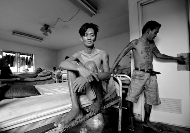 SICK IN PRISON. Detainees at the infirmary of the Manila City Jail. This image appeared in Rocamoraâs 2018 photobook Human Wrongs, a six-year project that documented life inside Philippine detention centers. File photograph by Rick Rocamora 