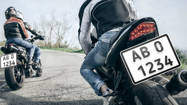 House bill sets larger license plates to curb motorcycle