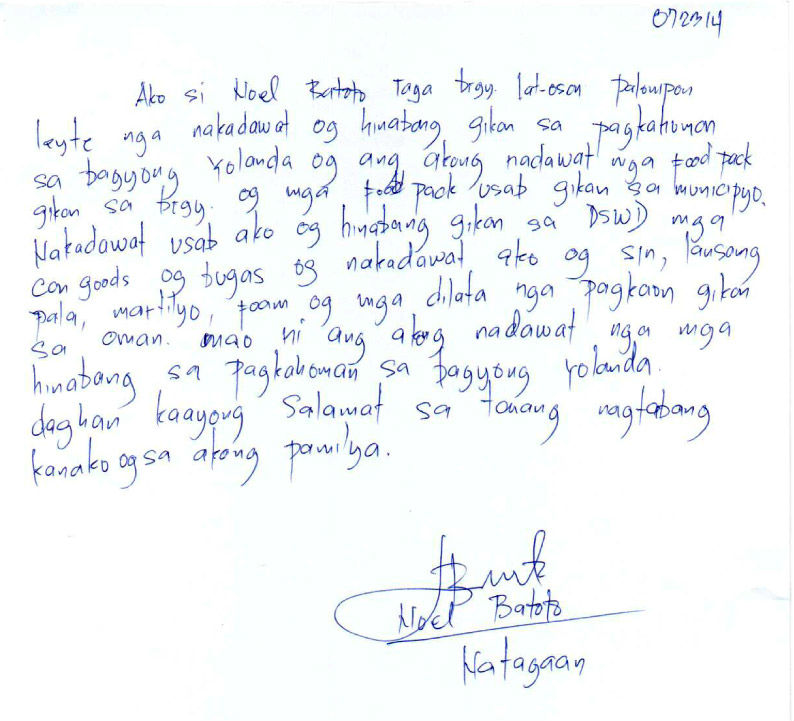#DearPresident: Letters from Yolanda survivors
