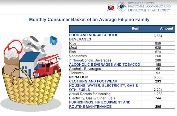 average monthly expenses for family of 5