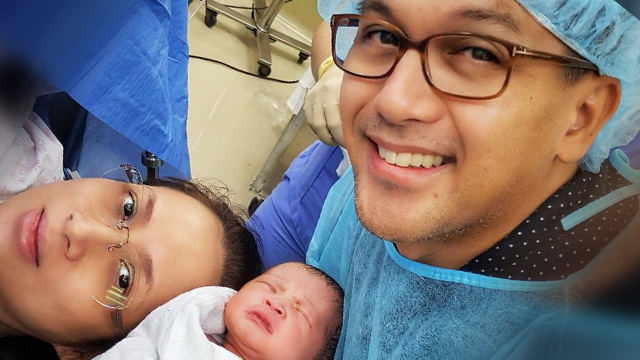 IN PHOTOS: Franco Laurel's wife Ayen gives birth to baby girl