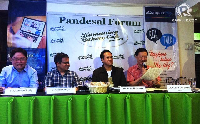  MONEY MATTERS. (from left) George Siy, Aya Laraya and Bern Guitierez emphasize that the first step towards financial freedom couples should take is being open to each other about money. Photo by Chris Schnabel/Rappler.  