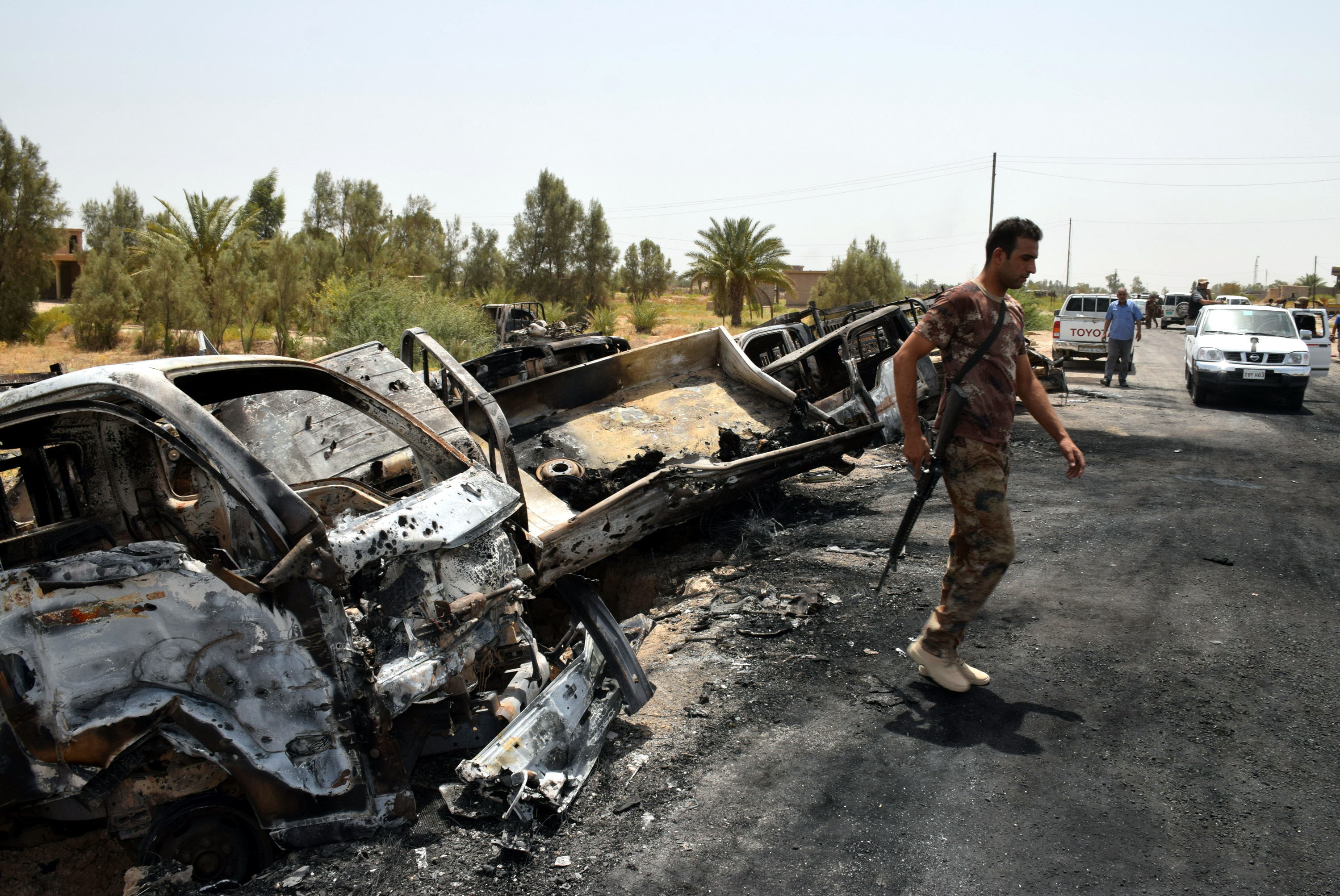 Air Strikes Decimate ISIS Forces Fleeing Iraq's Fallujah