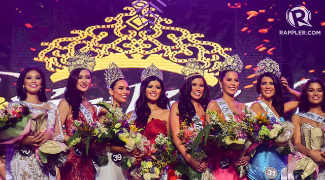 THE 2017 QUEENS. From left to right: Kristel Guelos, Nelda Ibe, Elizabeth Clenci, Mariel de Leon,Rachel Peters, Chanel Olive Thomas, Katarina Rodriguez, and Charmaine Elima. Photos from Alecs Ongcal/Rappler 