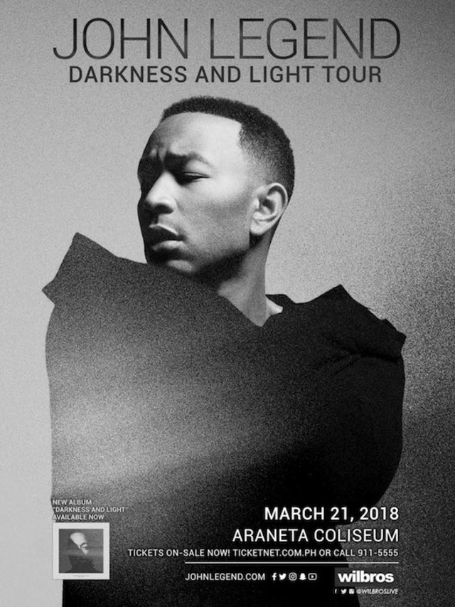 John Legend returns to Manila for 'Darkness and Light' tour