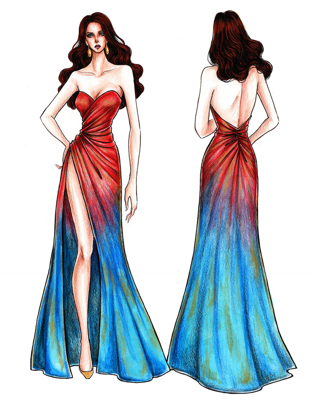 LOOK: Designer Mak Tumang's sketches of Catriona Gray's Miss Universe ...