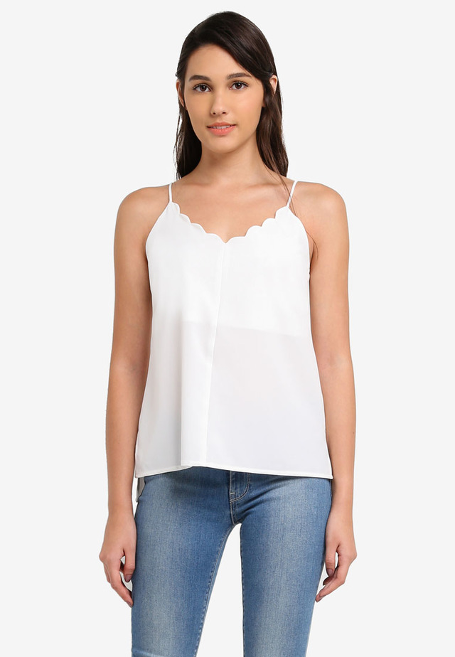 Love Zalora scalloped camisole (P799), Zalora.com.ph.