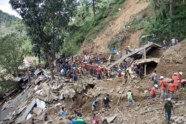 IN PHOTOS: The Itogon mining community before and after Ompong