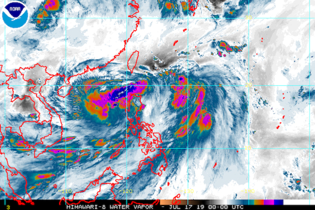 Tropical Storm Falcon loops, new LPA forms