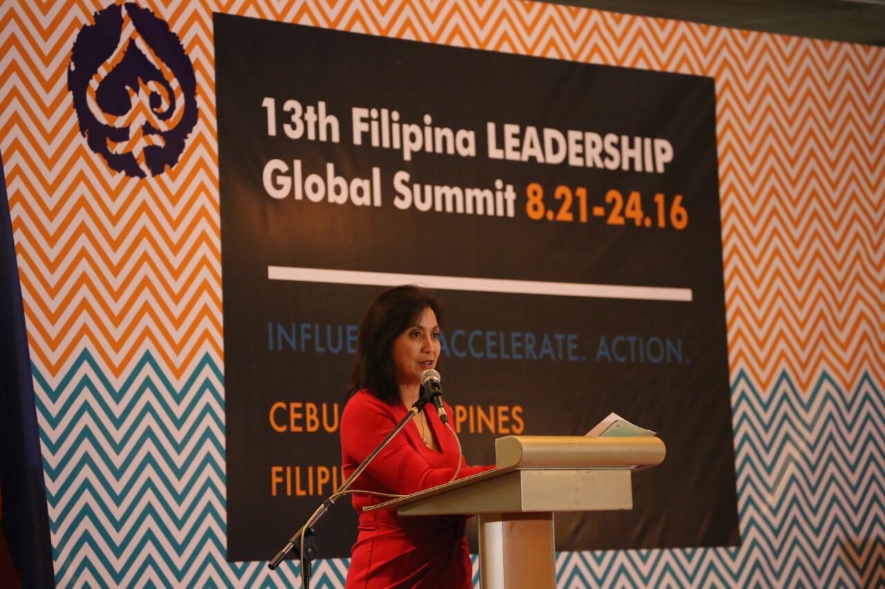 vice president leni robredo speaks at the 13th filipina leadership global summit in - filipina women s network filipinawomen instagram photos