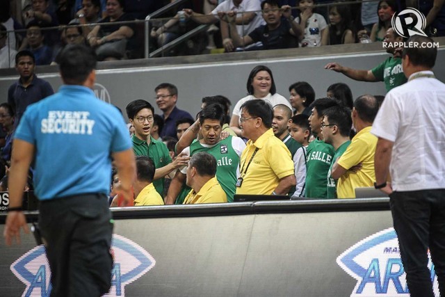 Stir in Ateneo-La Salle game as ex-Batangas vice gov charges bench