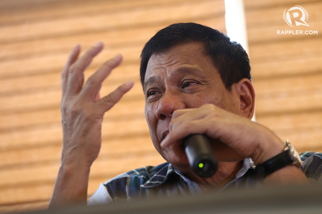 President-elect Rodrigo Duterte. Photo by Manman Dejeto/Rappler 