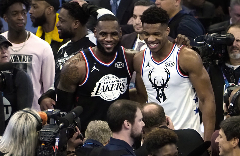 LeBron, Giannis highlight NBA AllStar starters