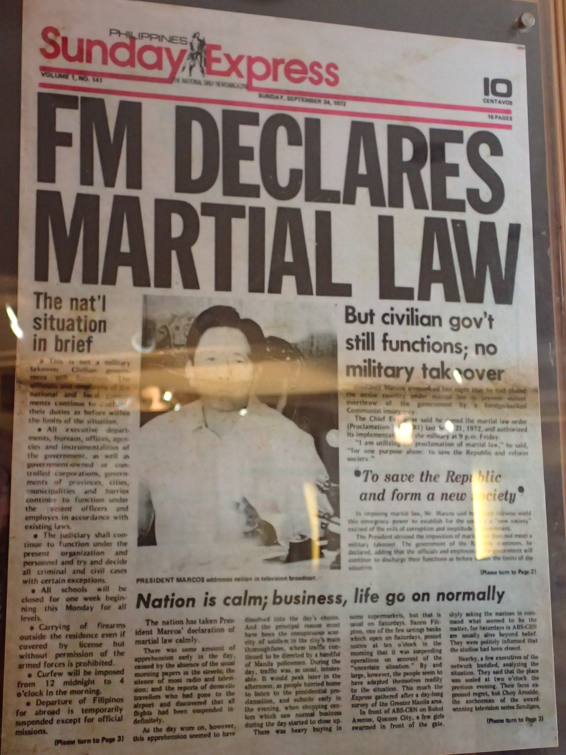 types of martial law