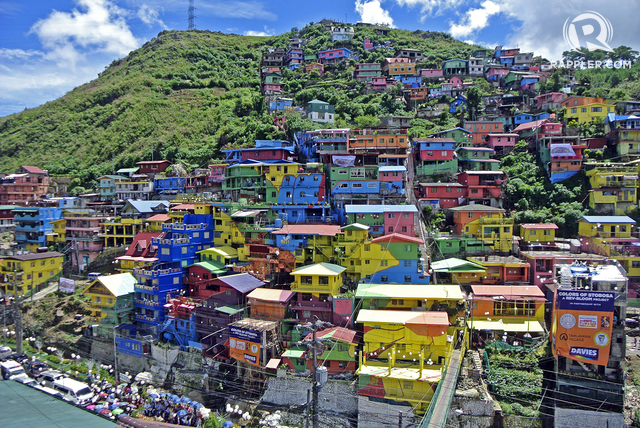 LOOK: La Trinidad houses turn into gigantic, colorful mural