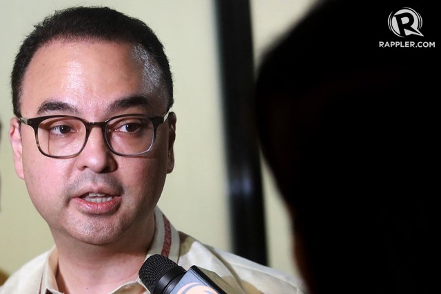 CAMBODIA POLLS. Foreign Secretary Alan Peter Cayetano explains why the Philippines congratulated Cambodia on its recent elections. File photo by Darren Langit/Rappler  