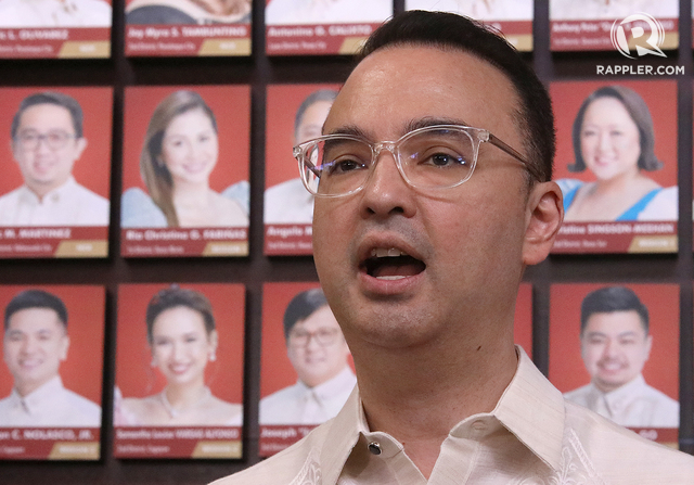 IN THE HOT SEAT. Speaker Alan Peter Cayetano holds a press conference on February 24, 2020. File photo of Darren Langit / Rappler 