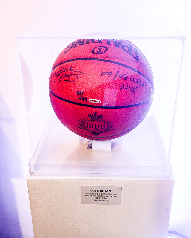 REAL DEAL. Kobe Bryant signed and inscribed the Spalding basketball when he was crowned the 2007-2008 Season MVP. Photo by Beatrice Go/Rappler 