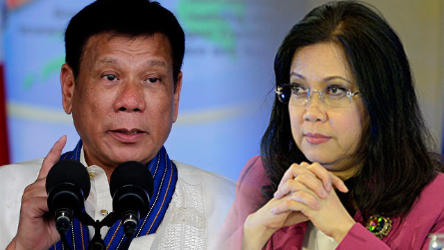 Sereno expresses concern over Duterte drugs list