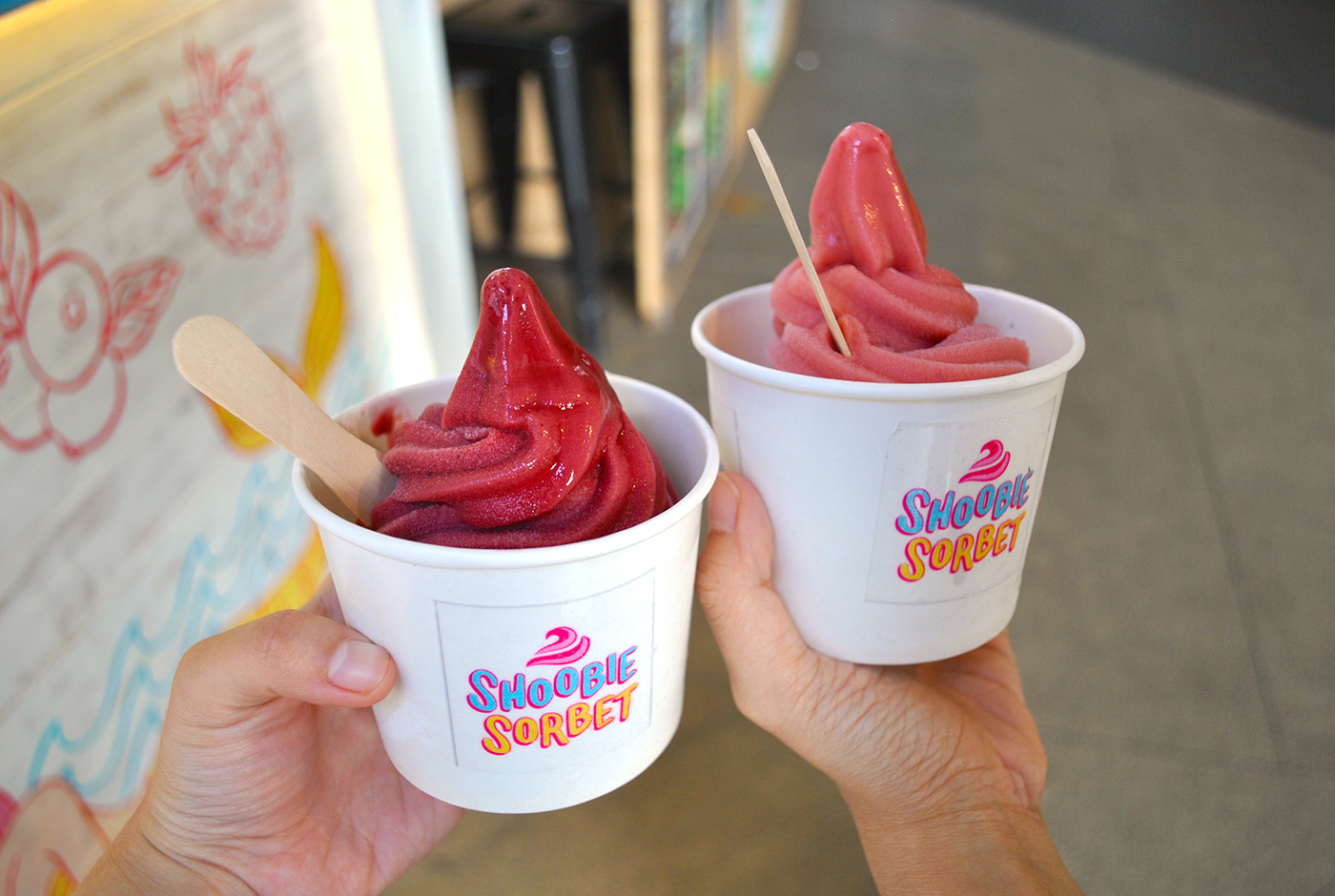 Swirling now Shoobie Sorbet, Manila's first vegan softserve sorbet