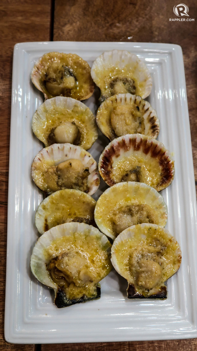 Baked scallops  