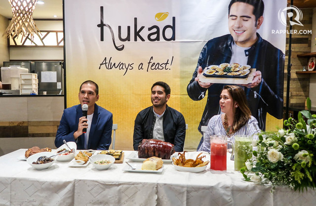 HUKAD. Gerald Anderson is presented to the media as Hukad's food ambassador. All photos by Precious del Valle/Rappler 