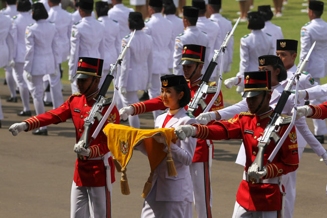 FOTO: Jokowi pimpin upacara peringatan kemerdekaan RI