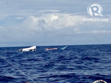 Look Philippine Boat Sinking After Chinese Ship S Assault