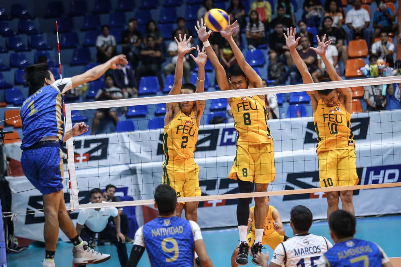 Men’s volleyball: NU, FEU keep hold of top 2 spots