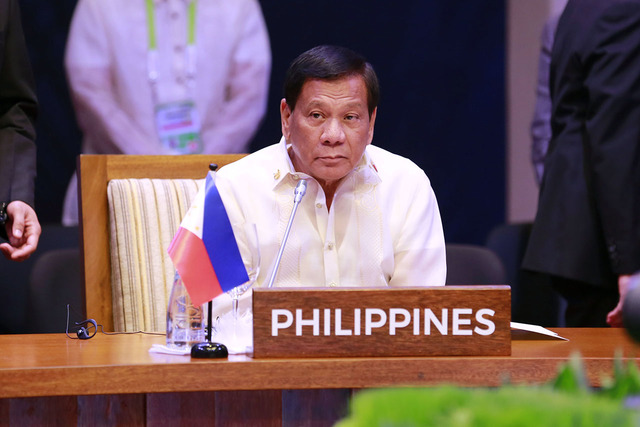 FOREIGN TRIPS. Philippine President Rodrigo Duterte, shown here at the 30th Association of Southeast Asian Nations (ASEAN) Summit in Manila, will be abroad from May 10 to 15, 2017. File photo