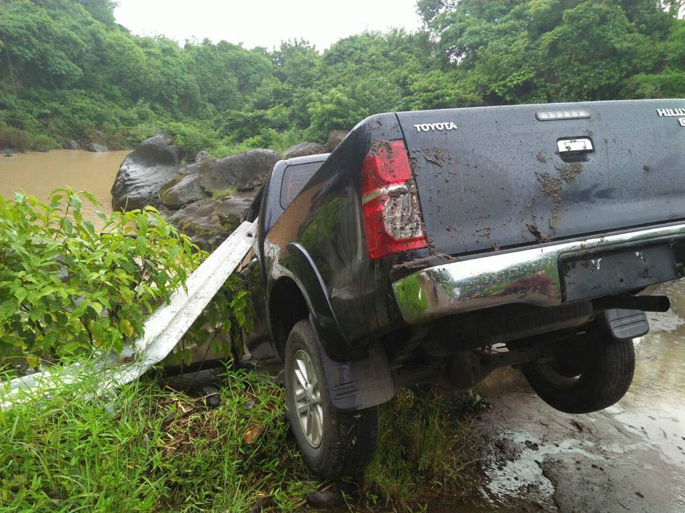 LOOK: Alleged vehicle in Vice Mayor Lubigan slay found in Maragondon