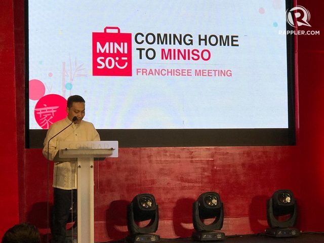 John Agner, AVP Franchising of Miniso Philippines 