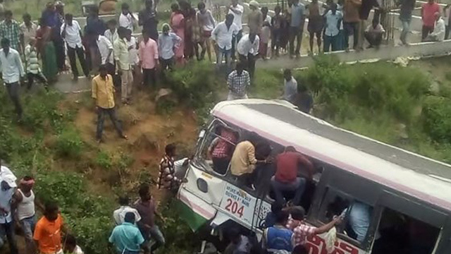 50 dead as Indian bus plunges into valley