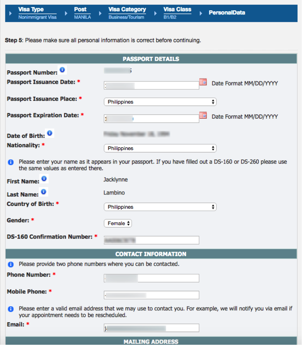 usa visit visa application