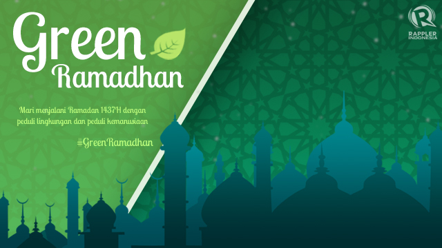 Gambar Orang Beribadah Ramadhan Green Gambar  Islami