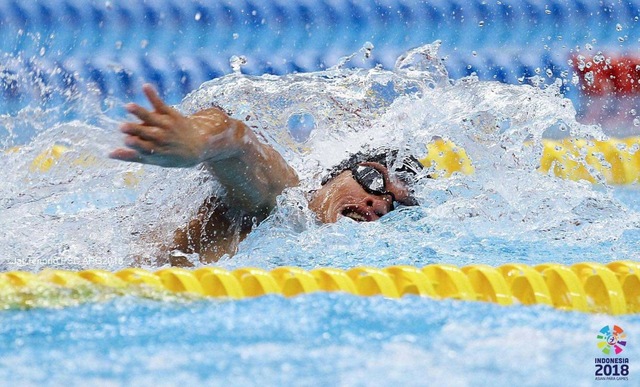 CANCELED. Swimmer Ernie Gawilan, the country's most bemedalled athlete in the 2018 Asian Para Games, won't see action this year. Photo courtesy of Janet Tenorio  