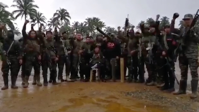 PITCH FOR PEACE. Commander Bravo and his troops in a video message posted on January 31, 2019 