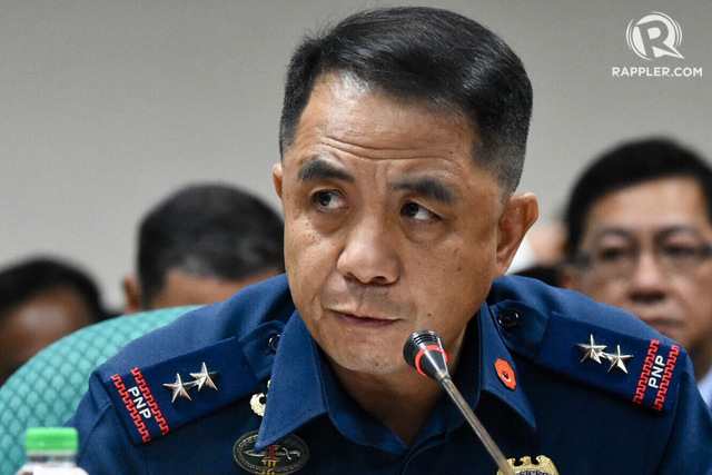 BLAME GAME. Police Director Benjamin Lusad during the Senate hearing on SAF funds on May 22, 2018. Photo by Angie de Silva/Rappler 